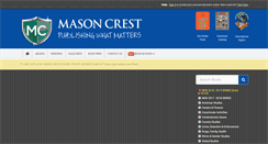 Desktop Screenshot of masoncrest.com